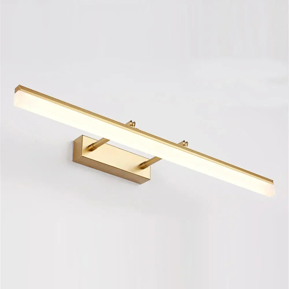 Applique Murale LED Salle de Bain Extensible – Éclairage Miroir Design Moderne – Dorée, Argentée ou Noire – 40 ou 50 cm