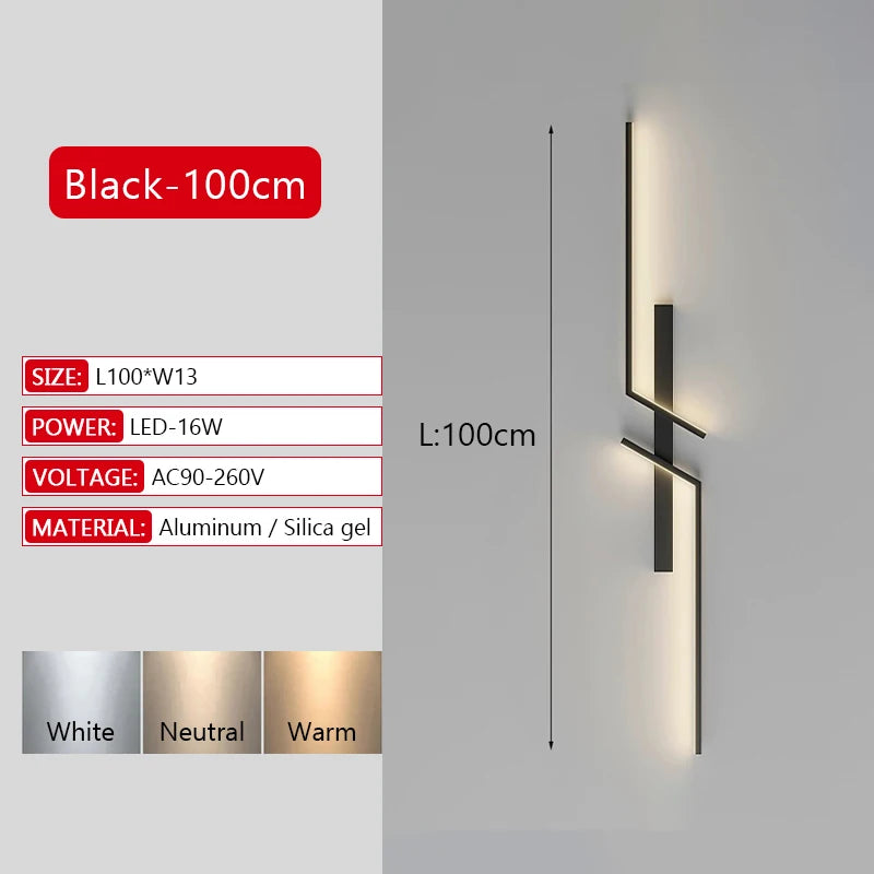 Linea — Applique murale LED sculpturale