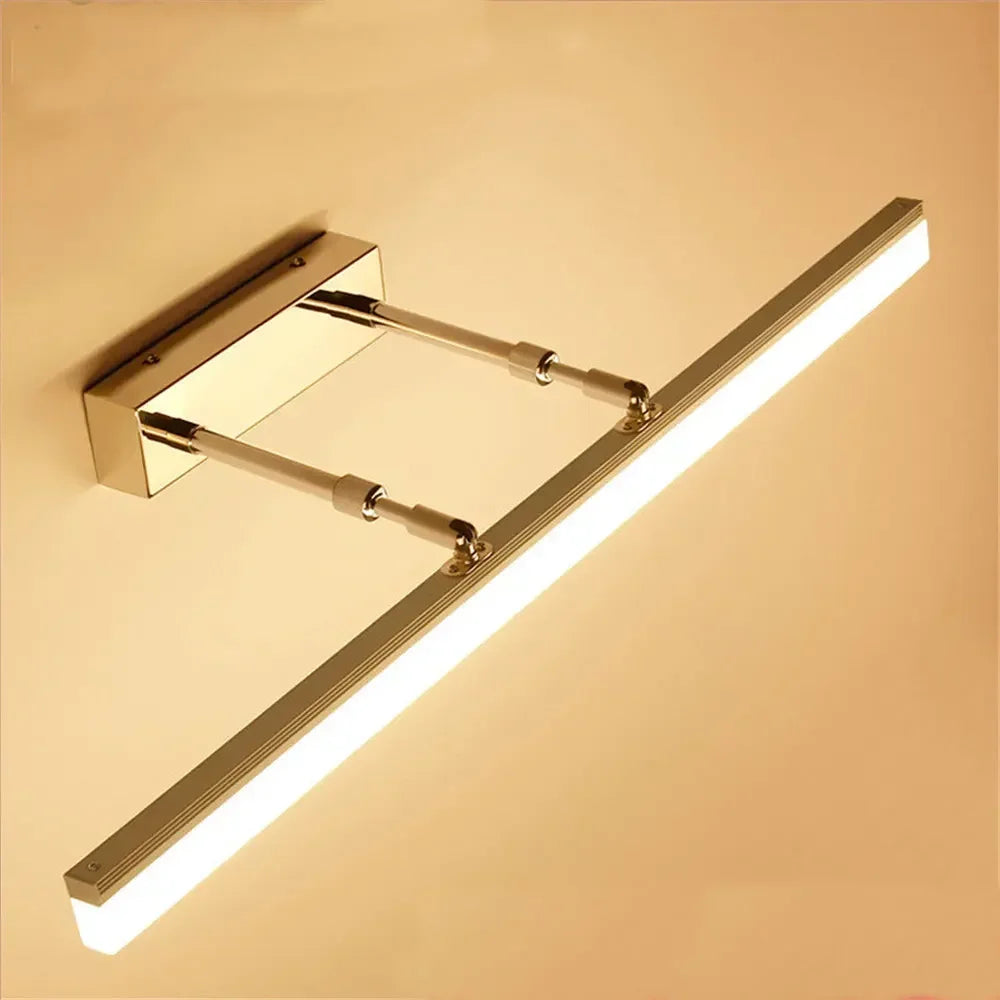 Applique Murale LED Salle de Bain Extensible – Éclairage Miroir Design Moderne – Dorée, Argentée ou Noire – 40 ou 50 cm