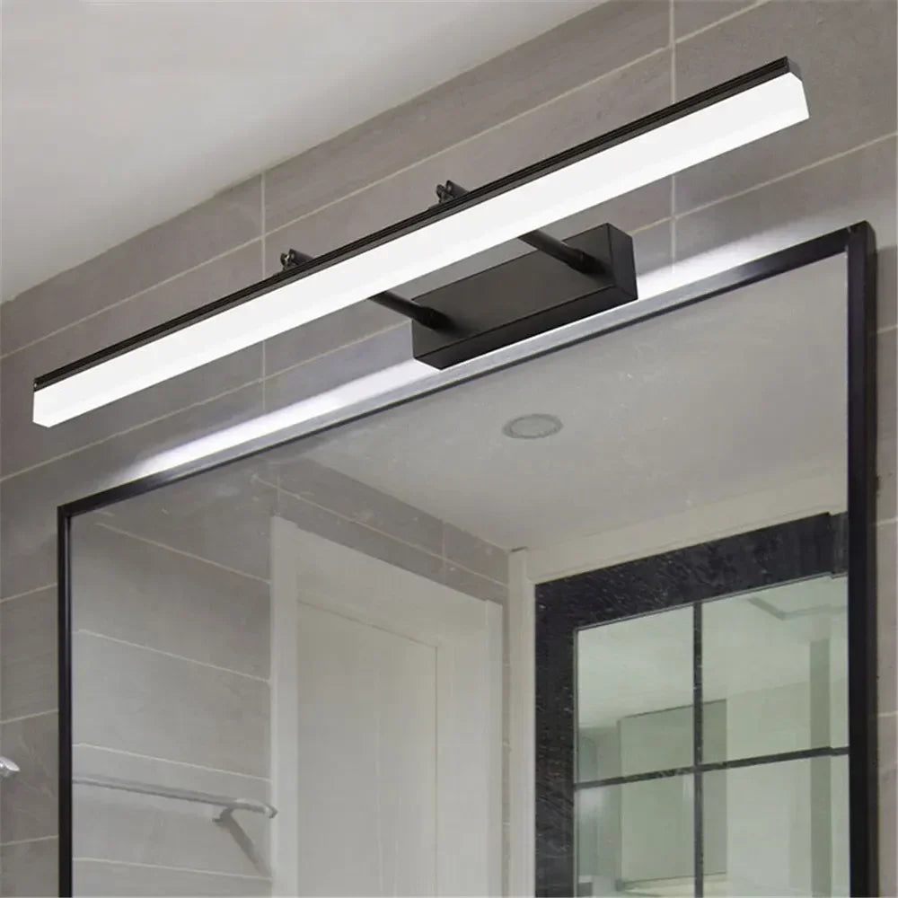 Applique Murale LED Salle de Bain Extensible – Éclairage Miroir Design Moderne – Dorée, Argentée ou Noire – 40 ou 50 cm