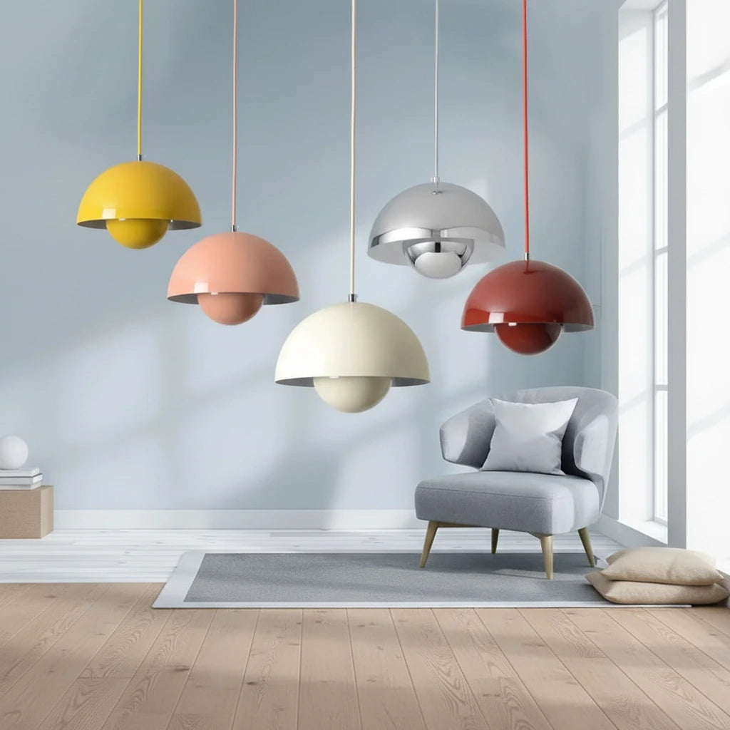 Domeo — Suspension design hémisphérique en méta