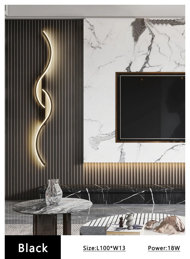 Linea — Applique murale LED sculpturale