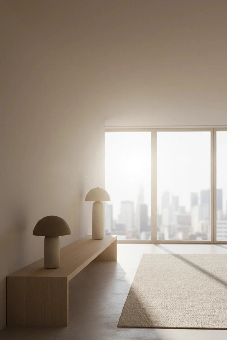 Teraïa – Lampe en céramique design rétro, éclairage d’ambiance pour salon et chambre