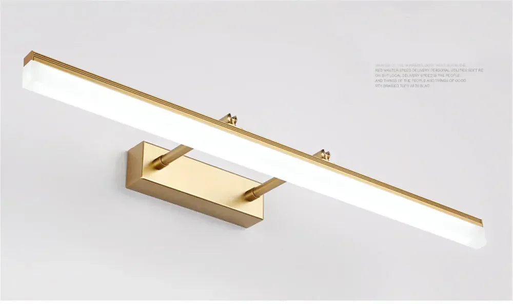 Applique Murale LED Salle de Bain Extensible – Éclairage Miroir Design Moderne – Dorée, Argentée ou Noire – 40 ou 50 cm