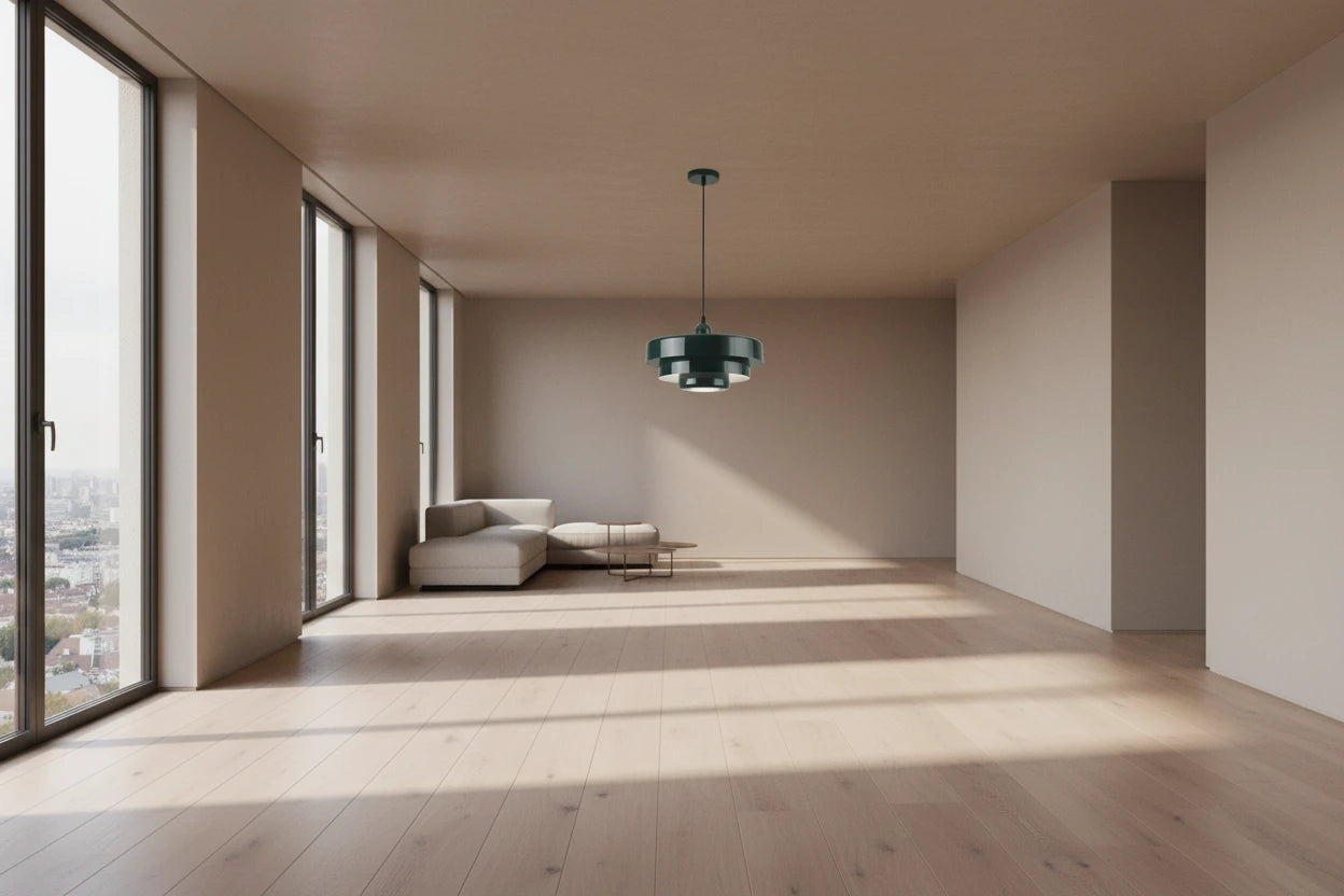 Strata — Suspension design nordique en aluminium, luminaire moderne graphique