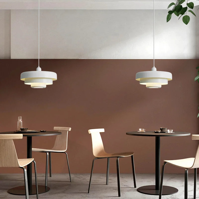 Strata — Suspension design nordique en aluminium, luminaire moderne graphique