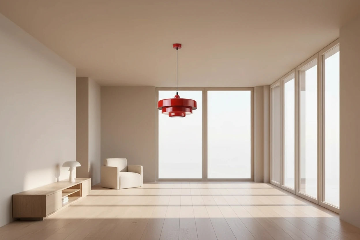 Strata — Suspension design nordique en aluminium, luminaire moderne graphique