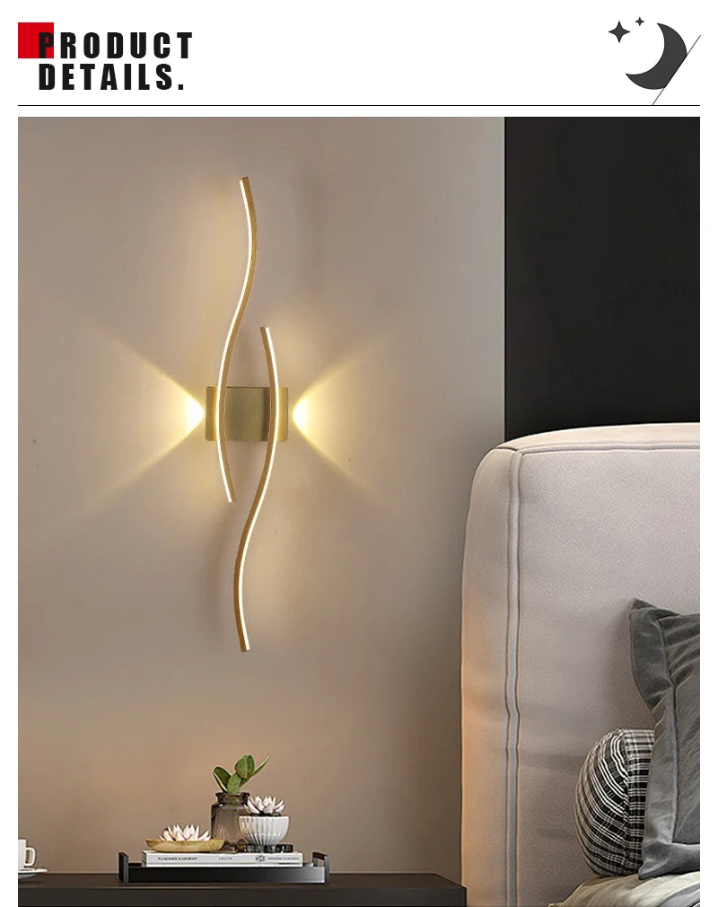 Linea — Applique murale LED sculpturale