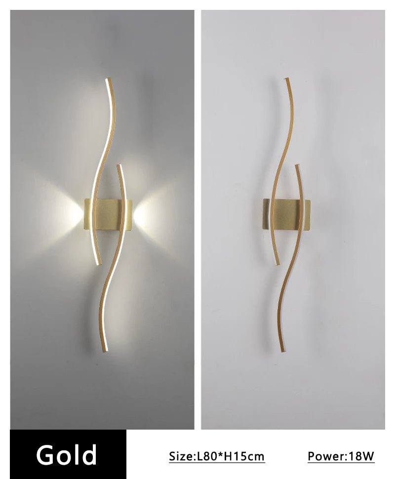 Linea — Applique murale LED sculpturale