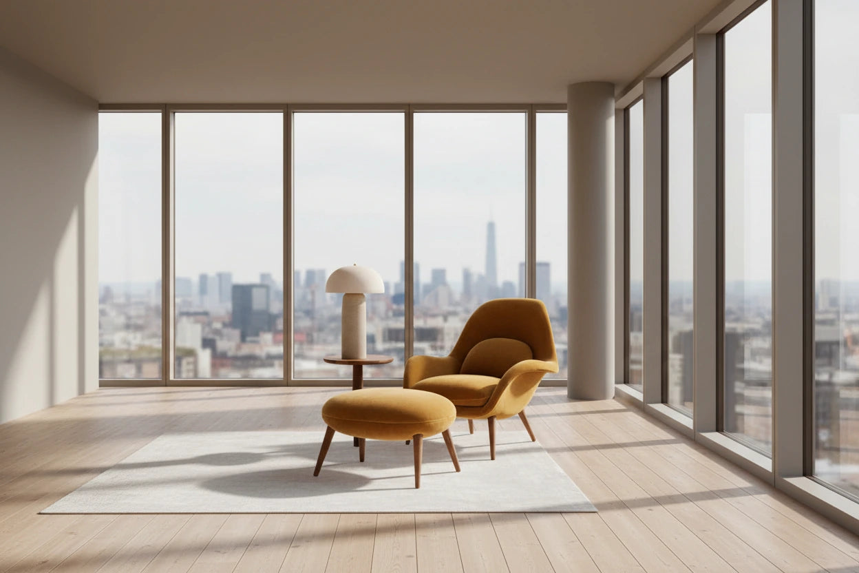 Teraïa – Lampe en céramique design rétro, éclairage d’ambiance pour salon et chambre