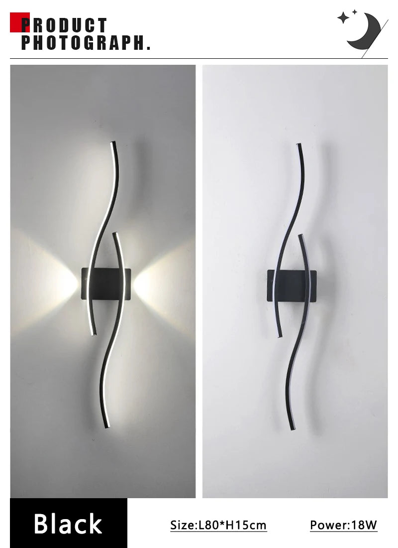 Linea — Applique murale LED sculpturale