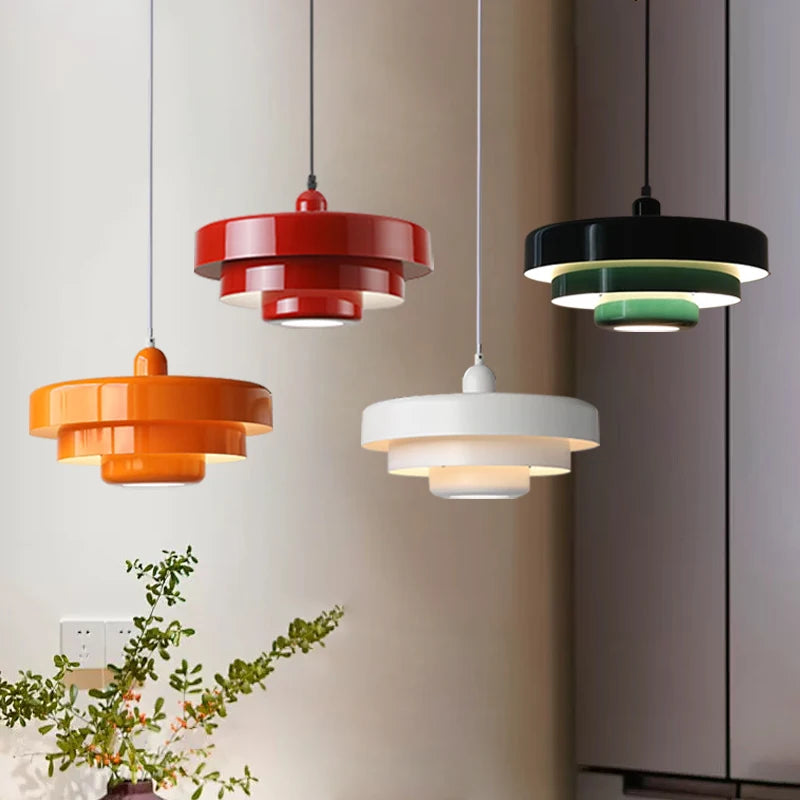 Strata — Suspension design nordique en aluminium, luminaire moderne graphique