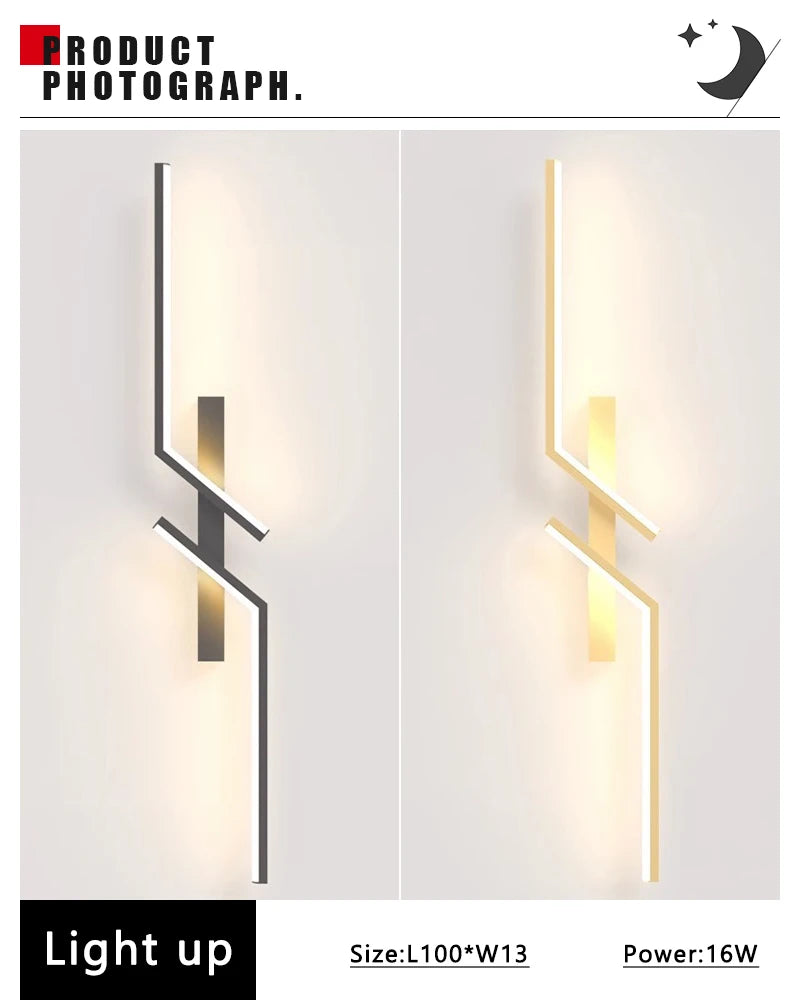 Linea — Applique murale LED sculpturale